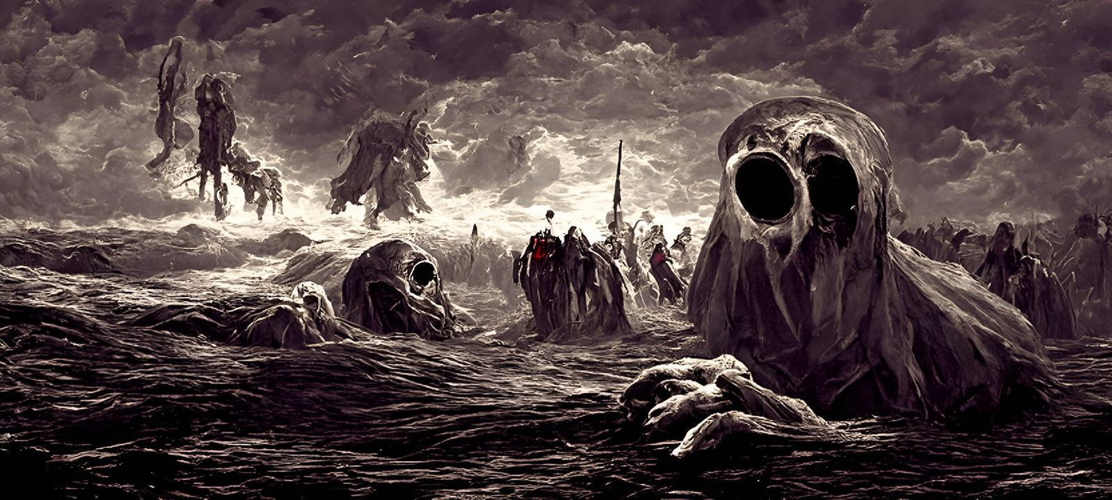 Darkness Unleashed: A Gothic Horror Illustration