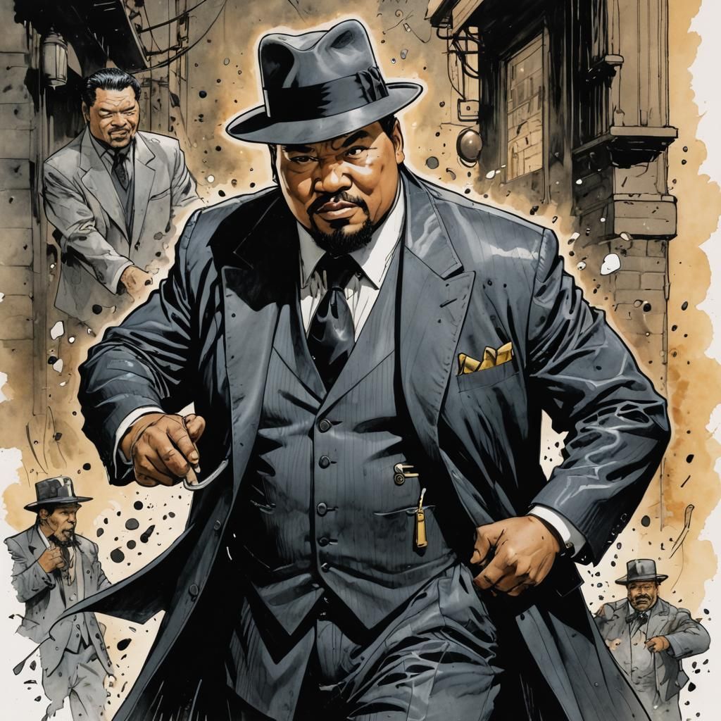 Harold Sakata as Oddjob in Comic Book Style