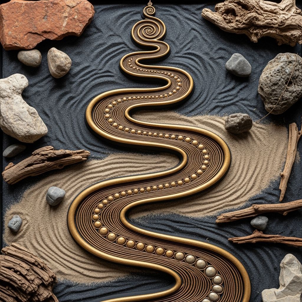 Unilome Path: Spiritual Growth in Tibetan Art Style