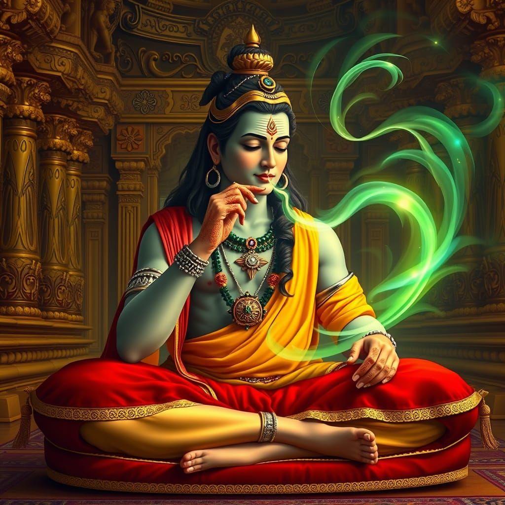 Shiva in Golden Temple Glory