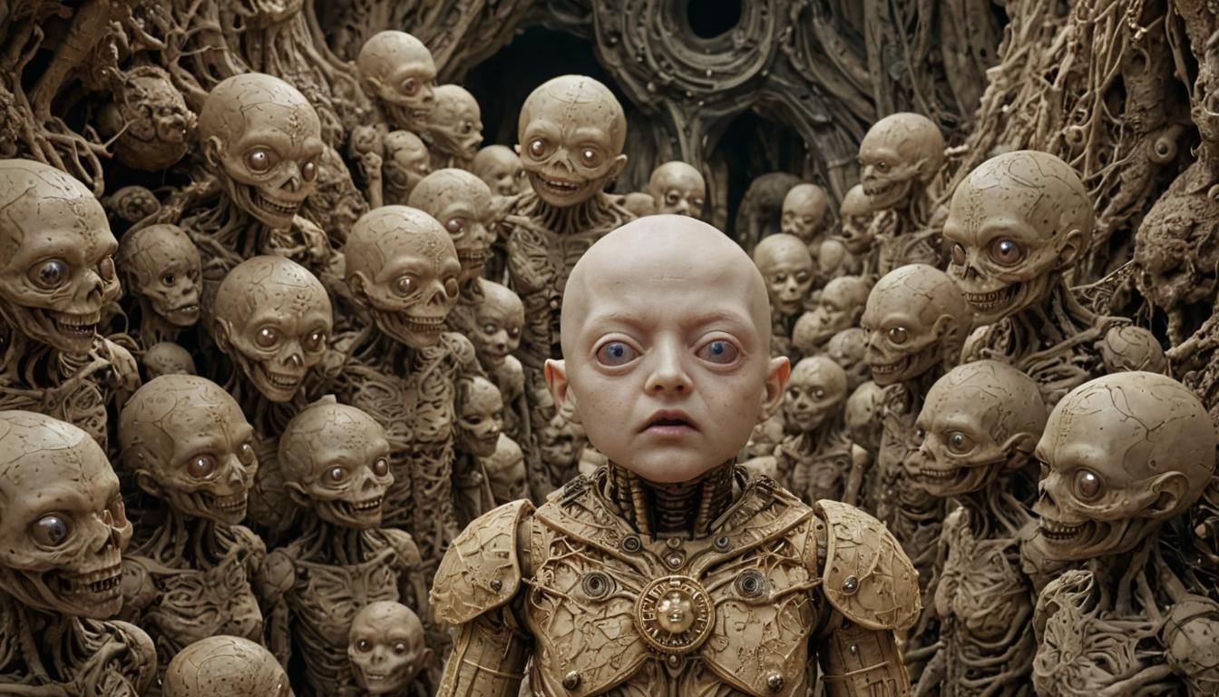 Android Morbidity in Gothic Surrealist Style