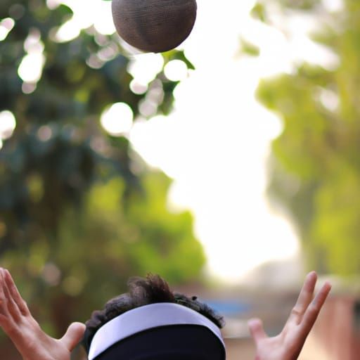 Ball Falling on Head: Professional Photography