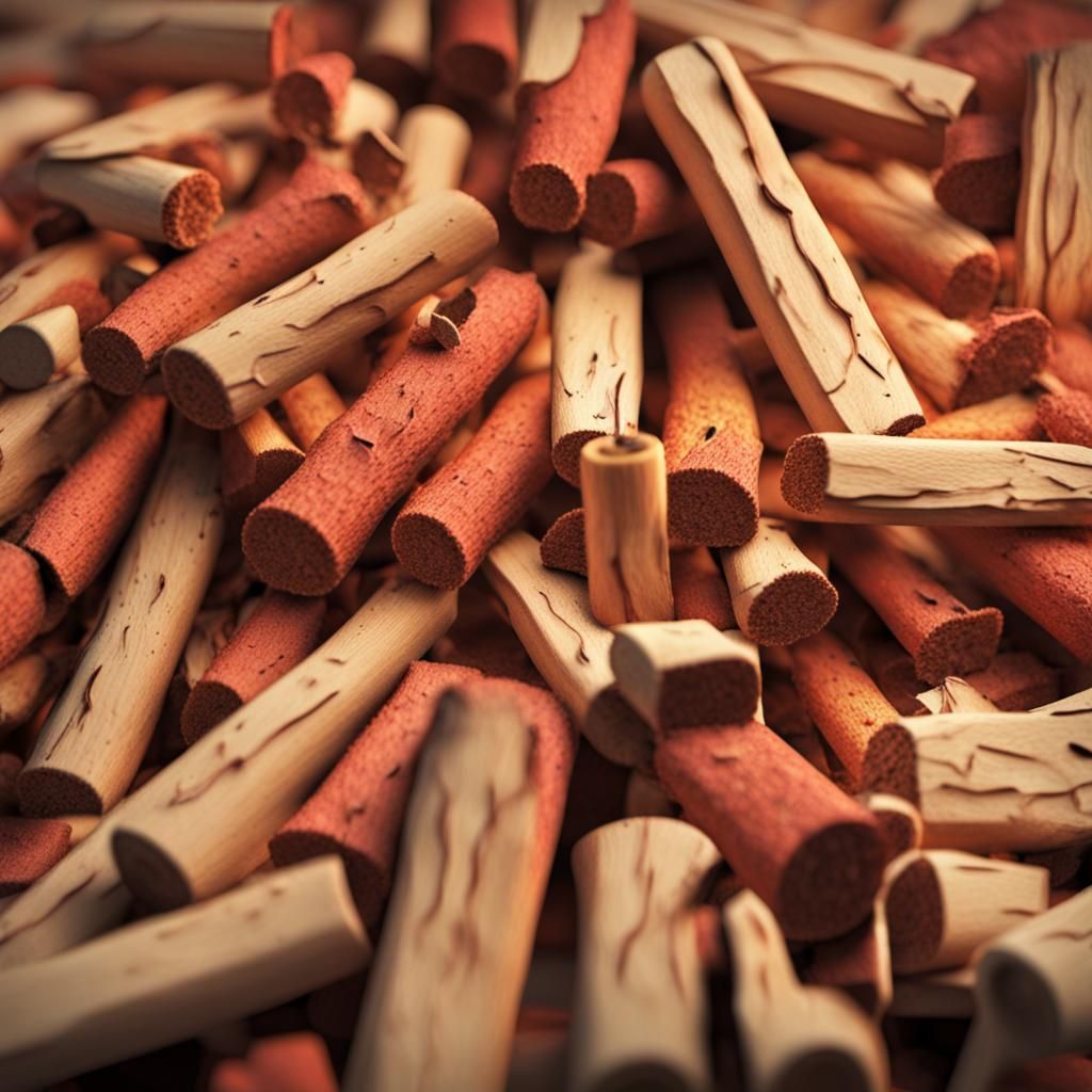 Firelighters in Detailed 3D Render