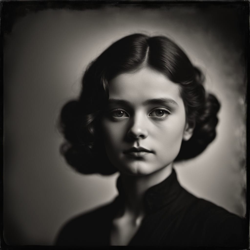 Mysterious Woman: High-Contrast Film Noir Portrait