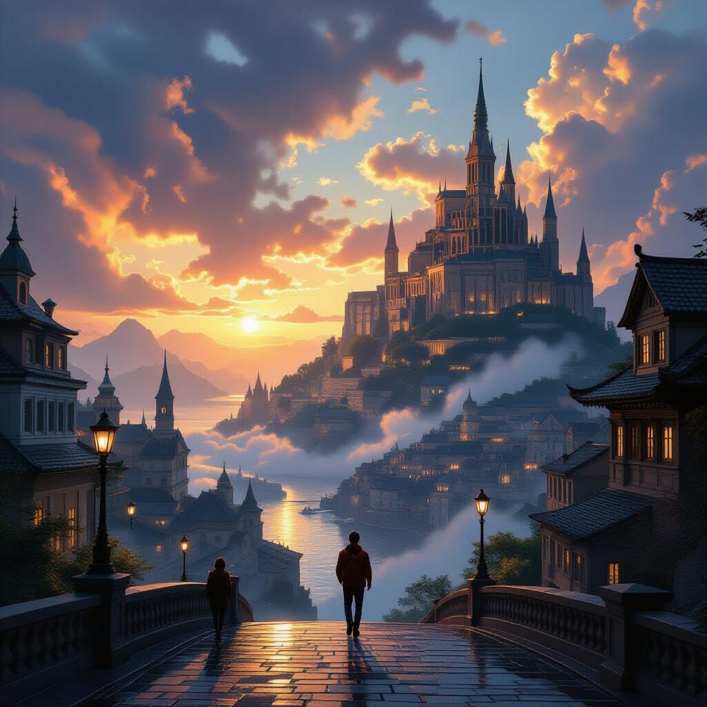 Epic Cinematic Sport Poster in Digital Matte Painting Style