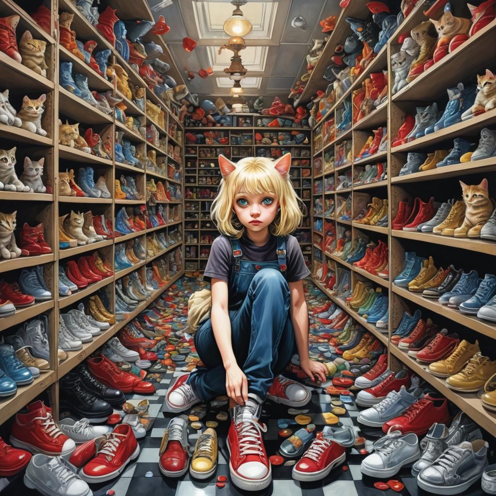 Surreal Cyberpunk Headspace: Ethereal Dreamscape