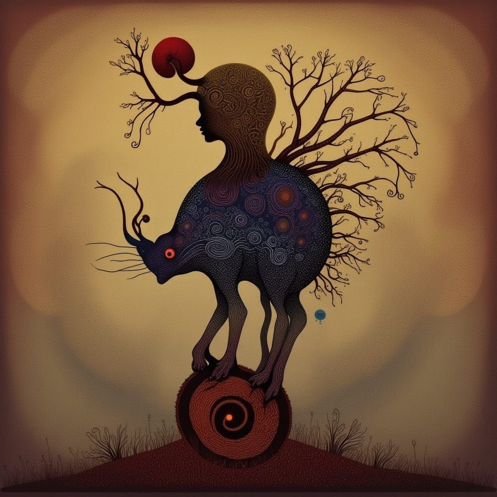 Abstract Fungal Network Growth