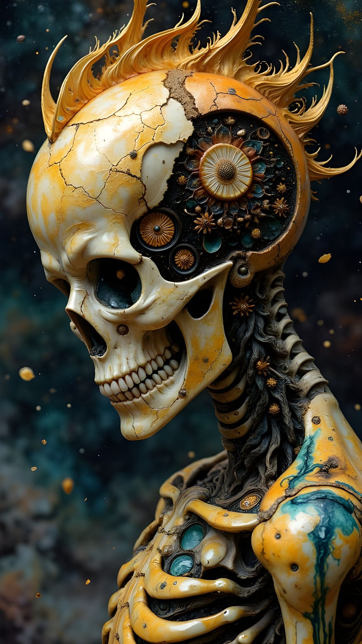 Hyperkraximalist Landscape in Vibrant Colors