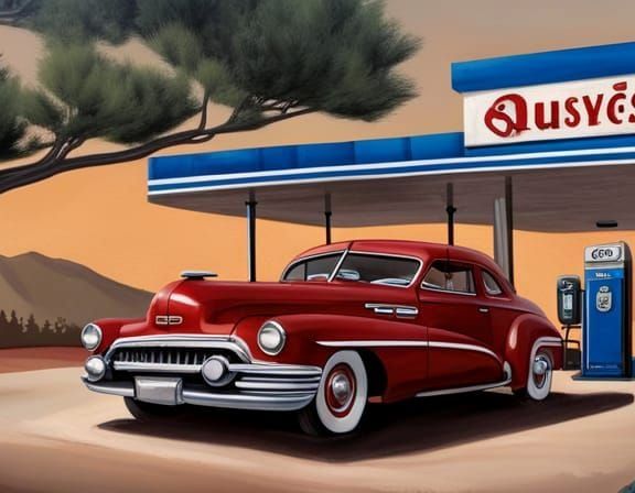 Trees in the Style of Edward Hopper