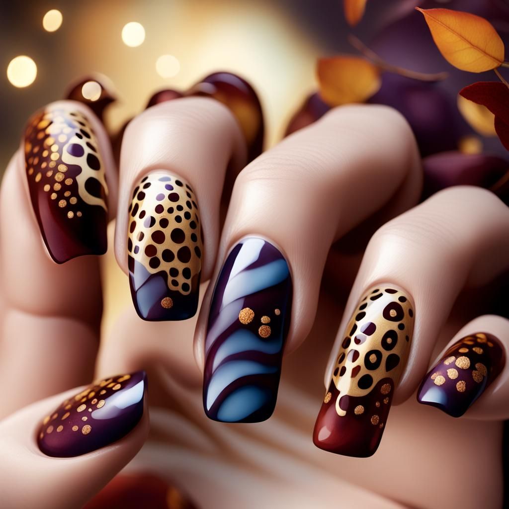 Autumn Fantasy Stone Art in Velvety Matte Finish