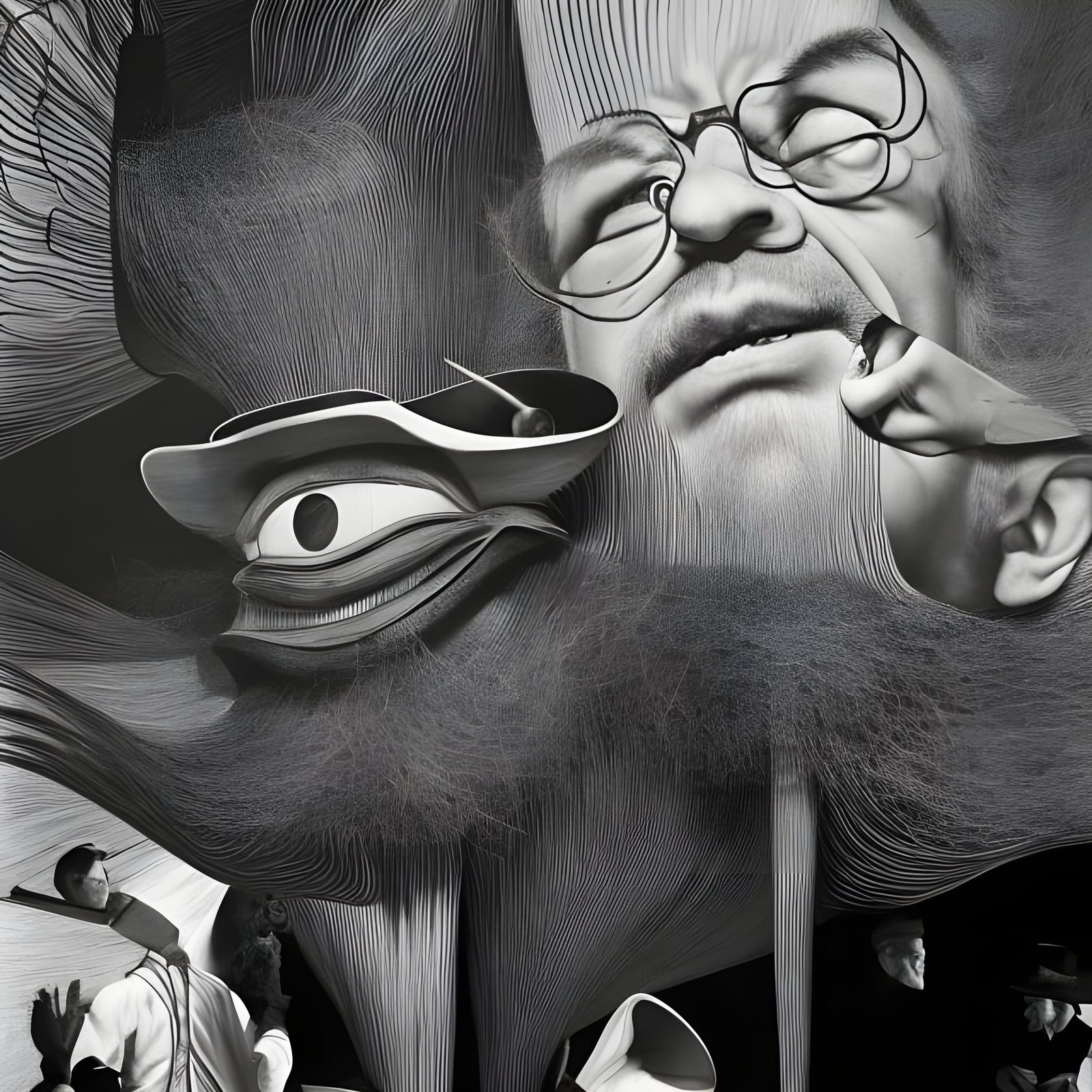 Striking Abstract Painting with Magical Light Effects