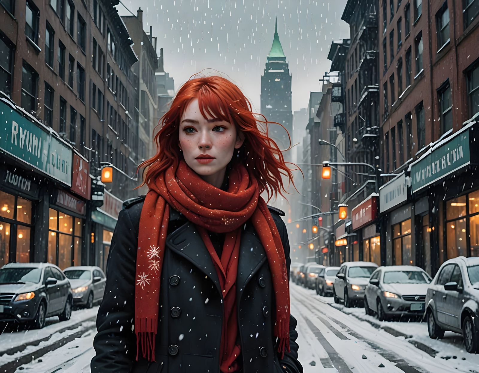 Winter City Siren in Red