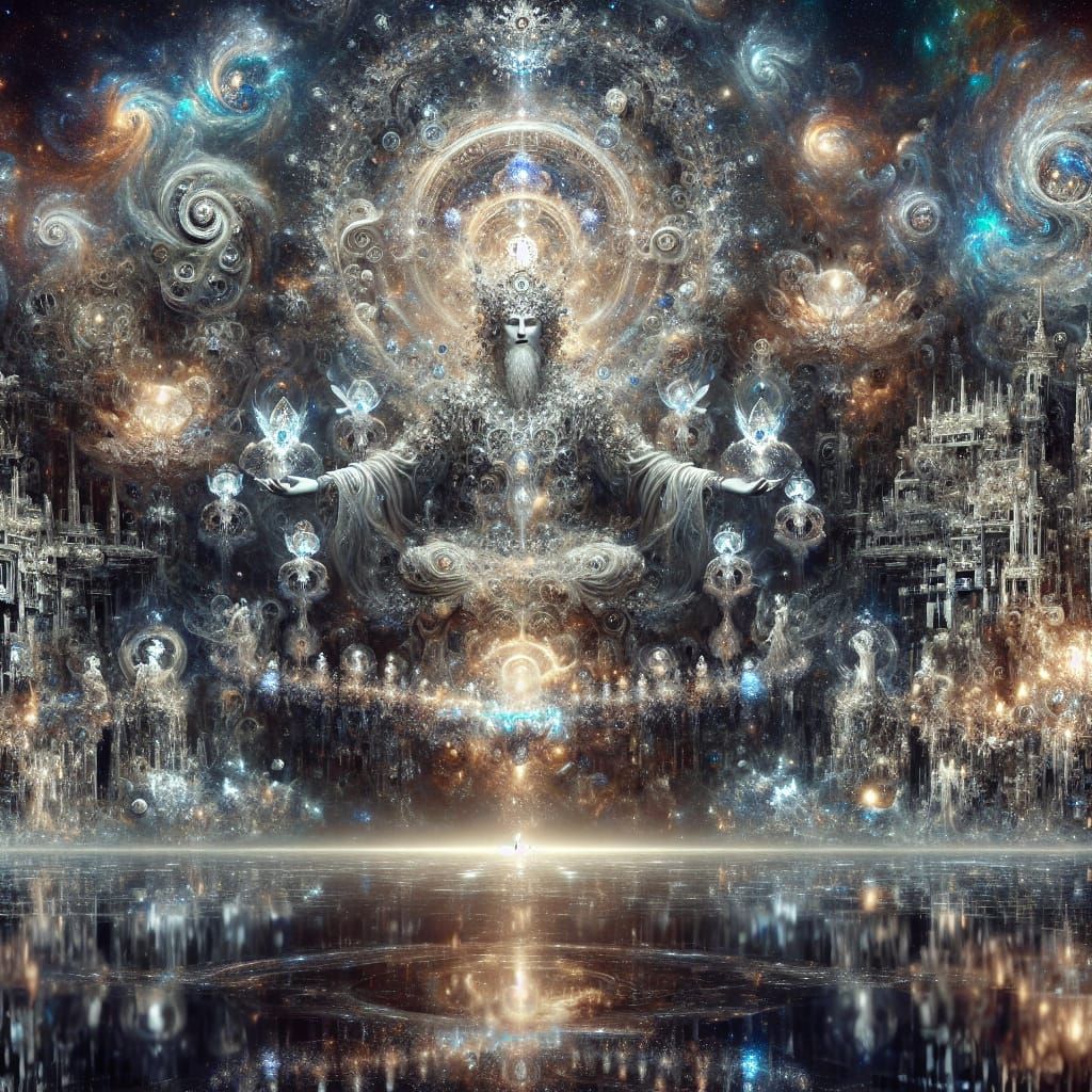 Epic Digital Matte Painting of a Divine Entity