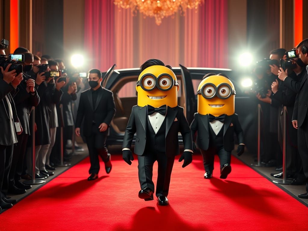Charismatic Minion Steals the Red Carpet at the Grammys