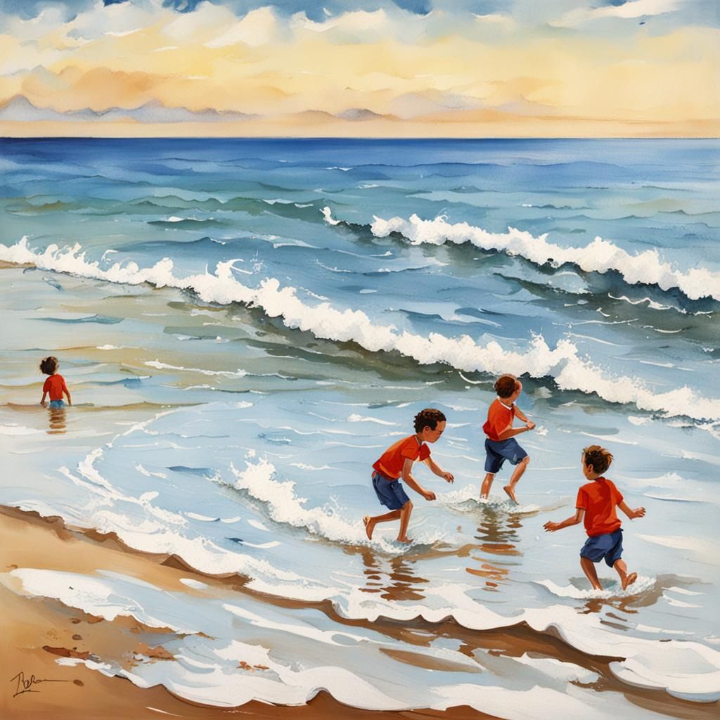 Children's Beach Day: Joyful Seaside Fun