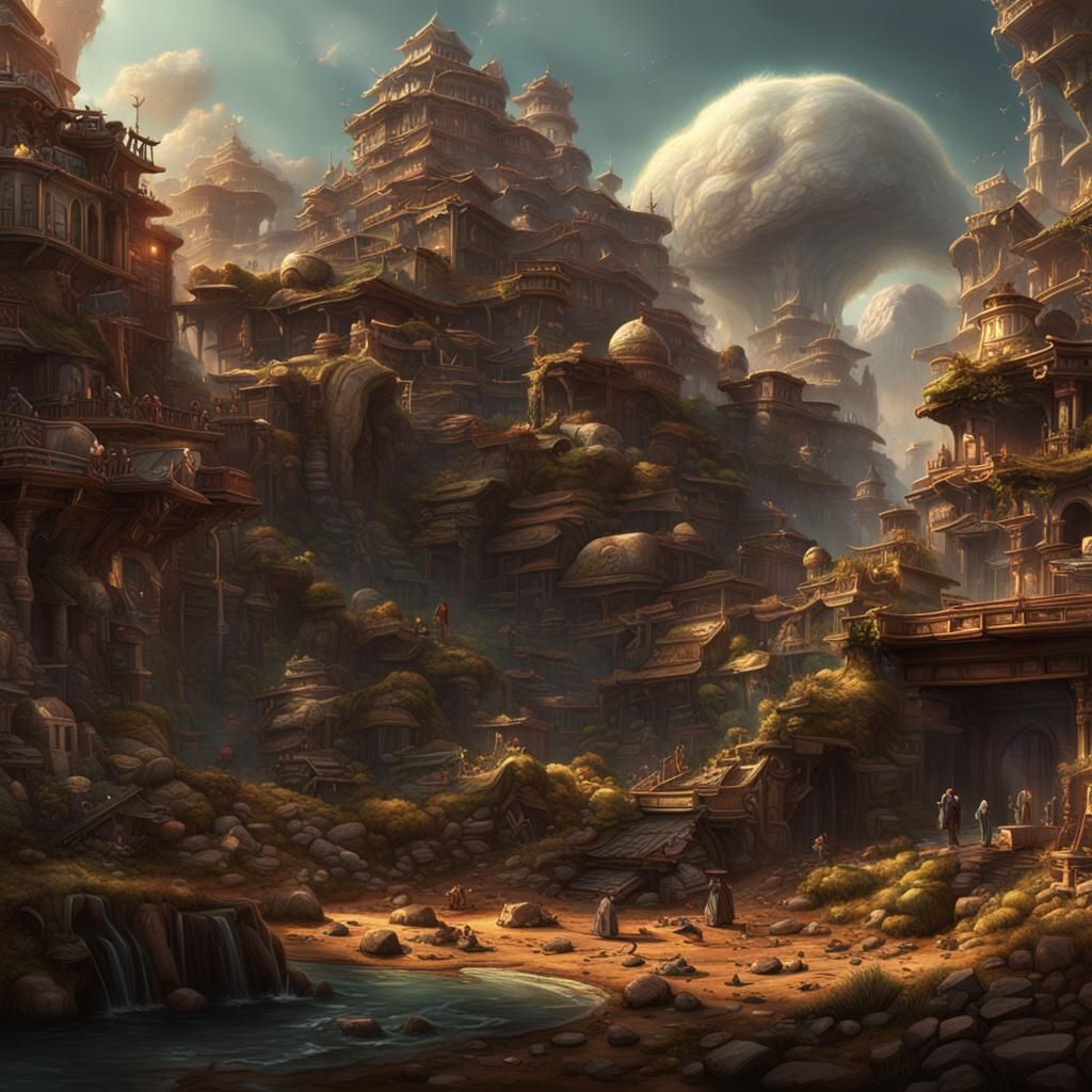 Detailed Digital Painting of Poop