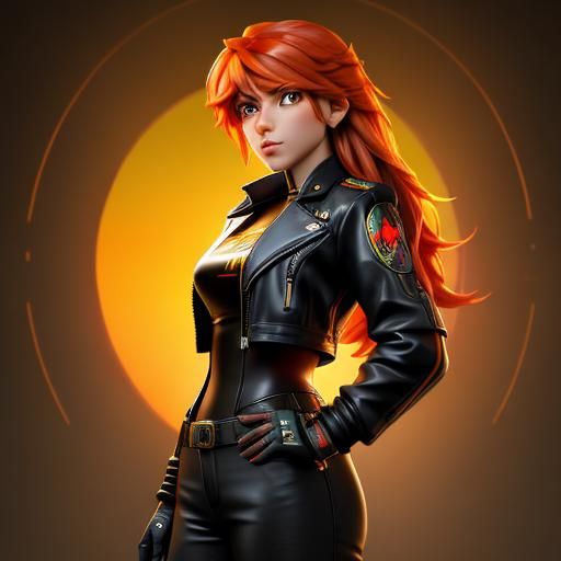 Sunset Shimmer Cyberpunk Portrait in 8K