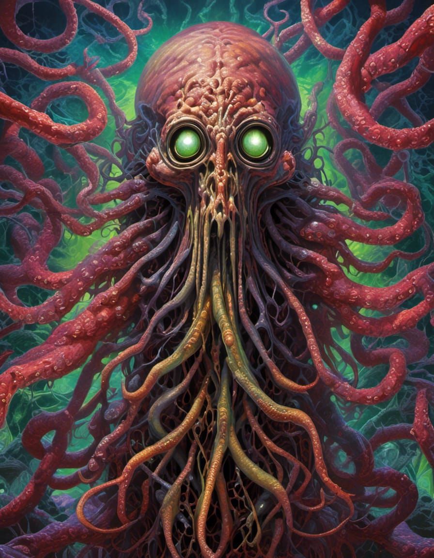 Frightening Translucent Elder God of Cosmic Horror