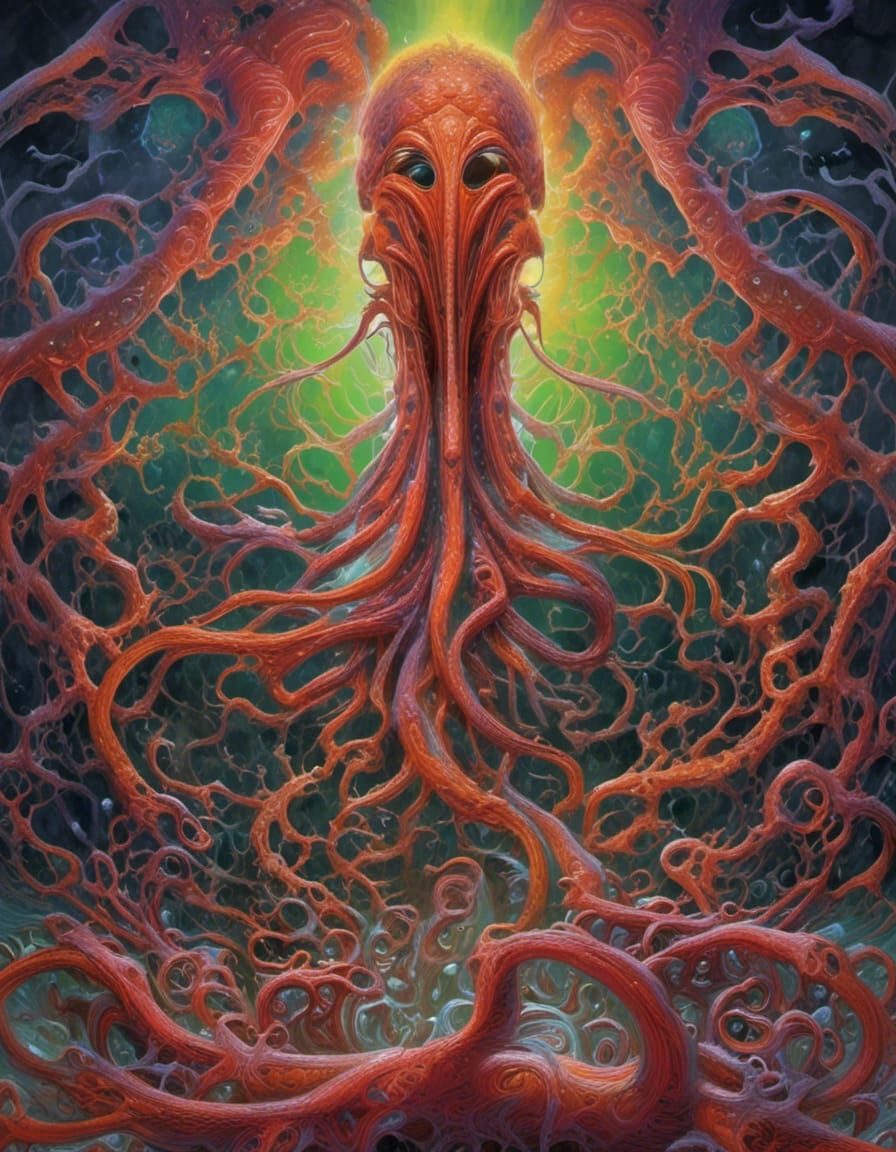 Frightening Translucent Elder God of Cosmic Horror