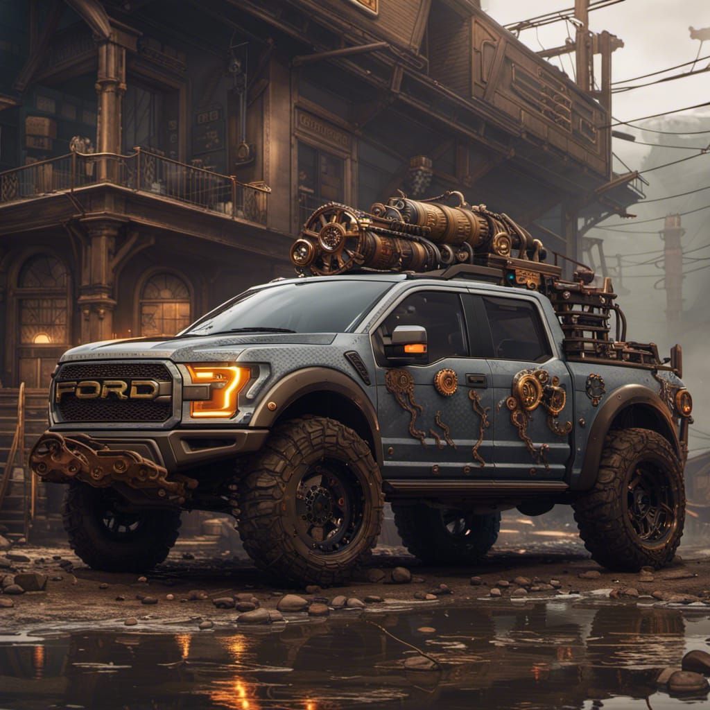 Steampunk Ford Raptor Concept Art