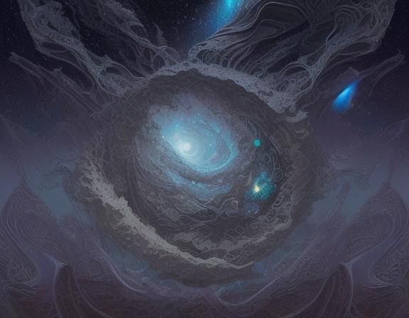 Cosmic Nebulas and Stars in Intricate Detail