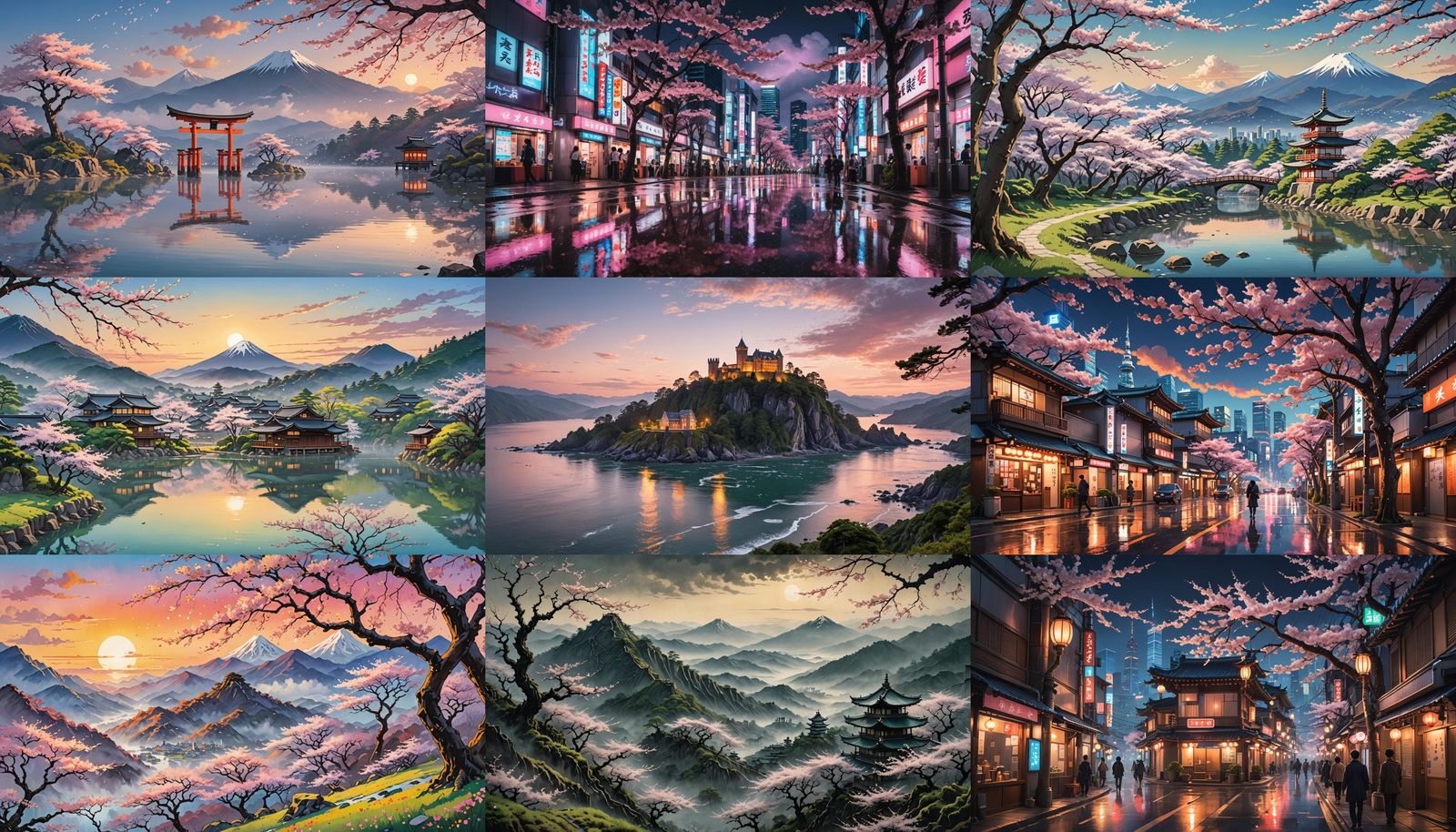 Cinematic Anime Background in Key Visual Style