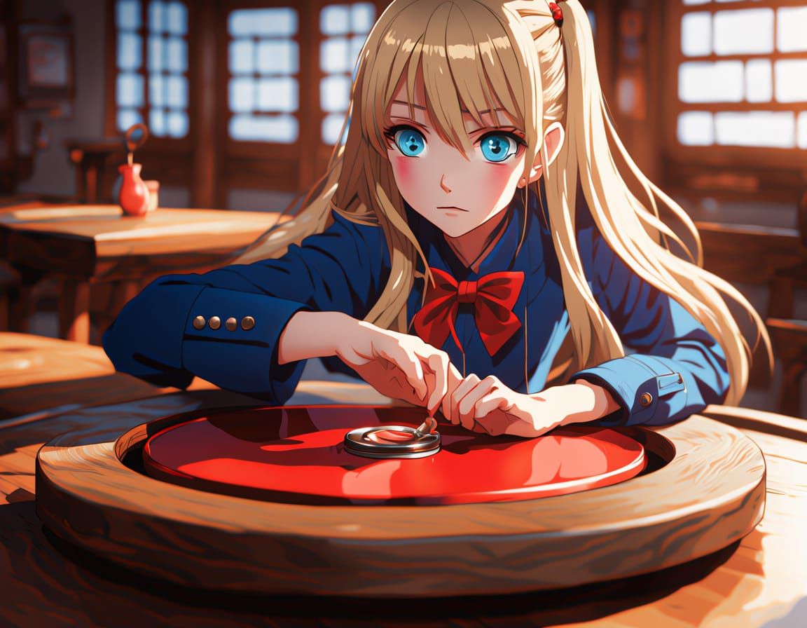 Surreal Anime Moment of Temptation Revealed in Vibrant Digit...