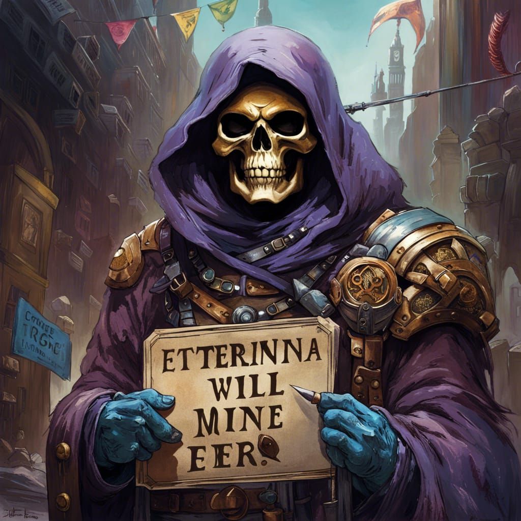 Eternia will be mine Skeletor