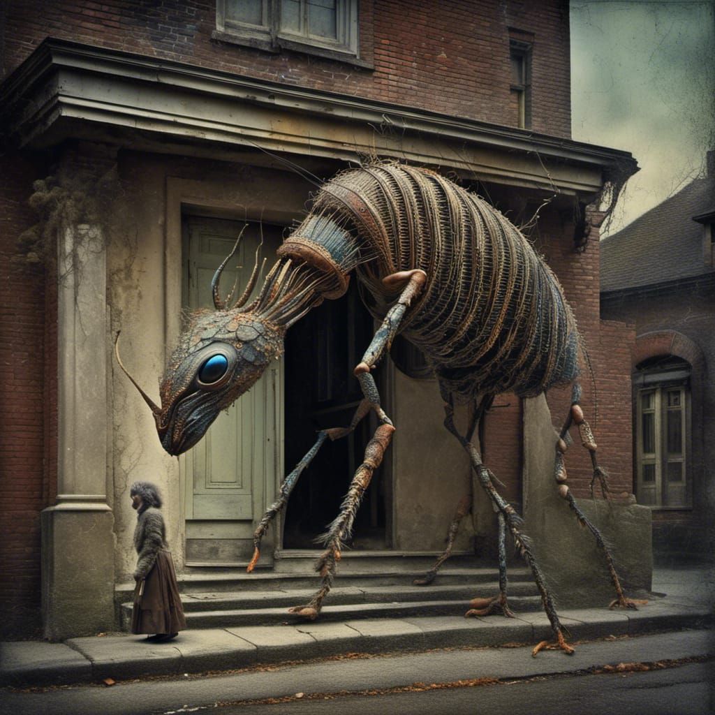 Surreal Exotic Aliens in a Hyperrealistic Photo