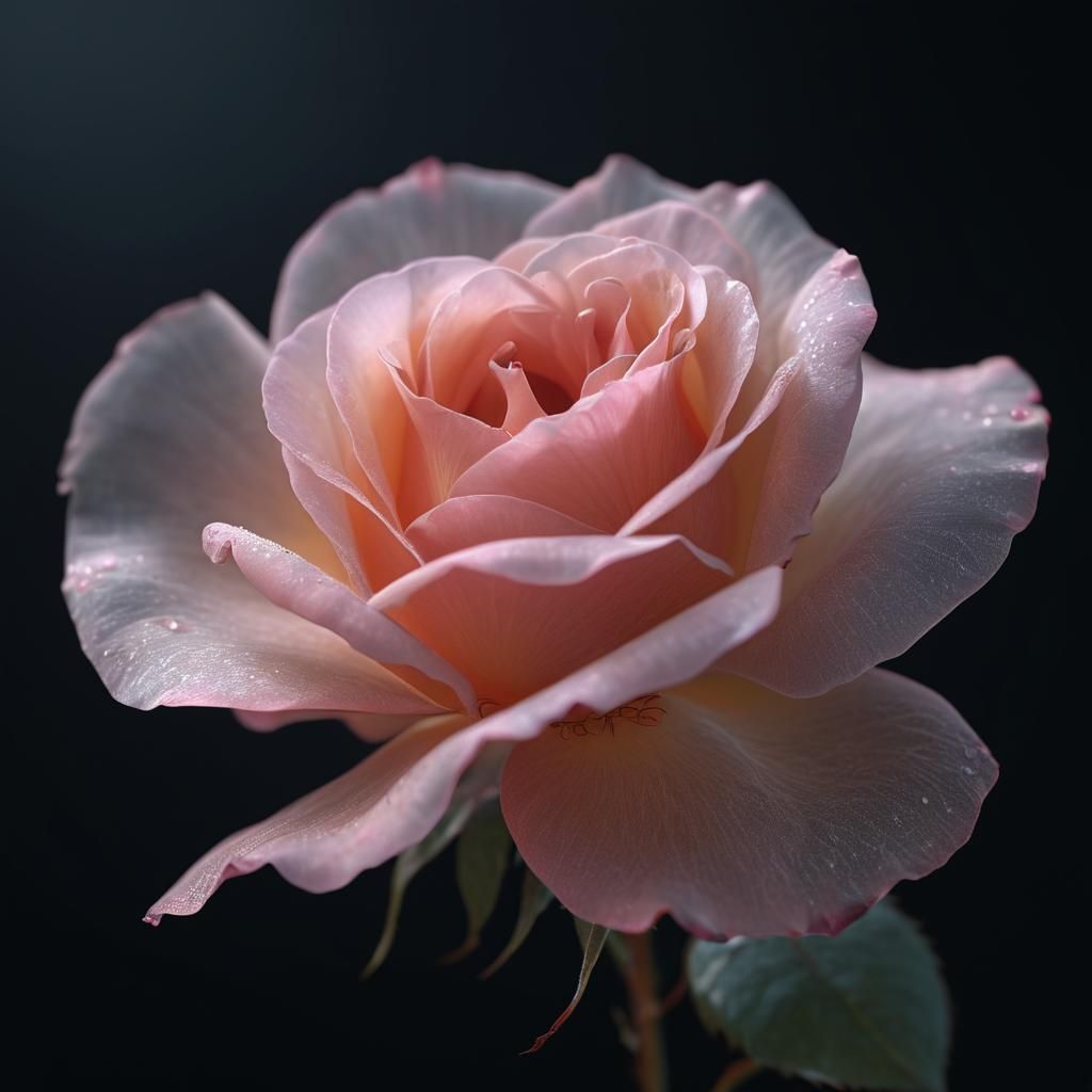 Refractive Mutabilis Rose in Octane Render