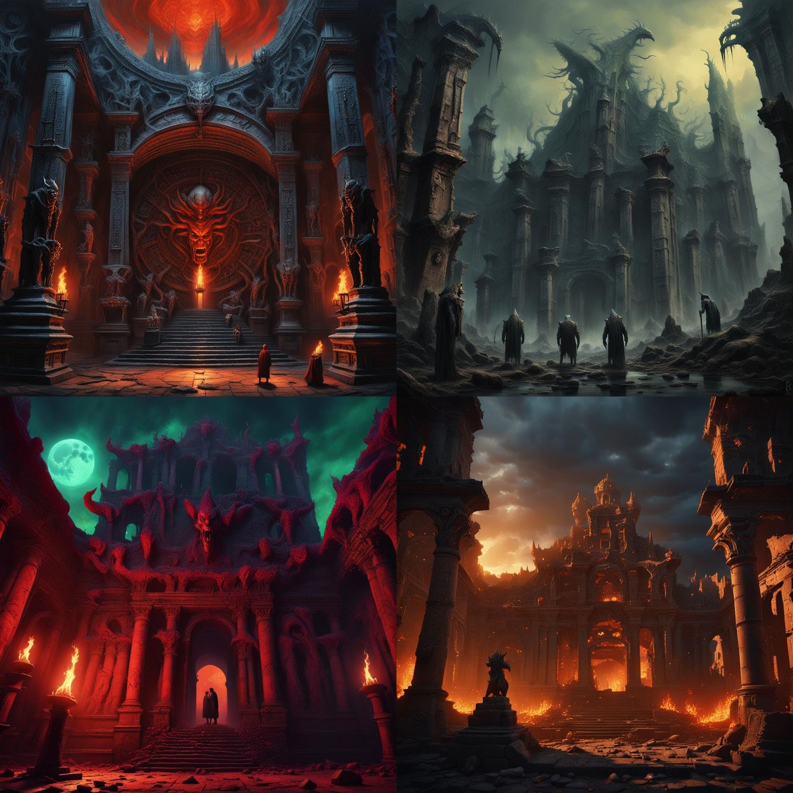 Demons in Old World: Fantasy Concept Art