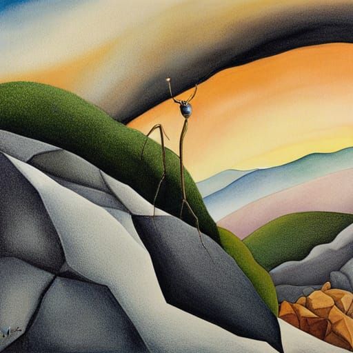 Ant's Surreal Gaze into a Magical World