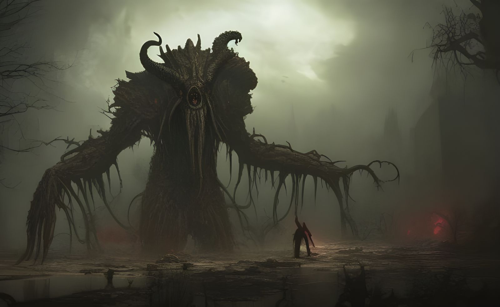 Cthulhu's Chaotic Reign: A Post-Apocalyptic Vision