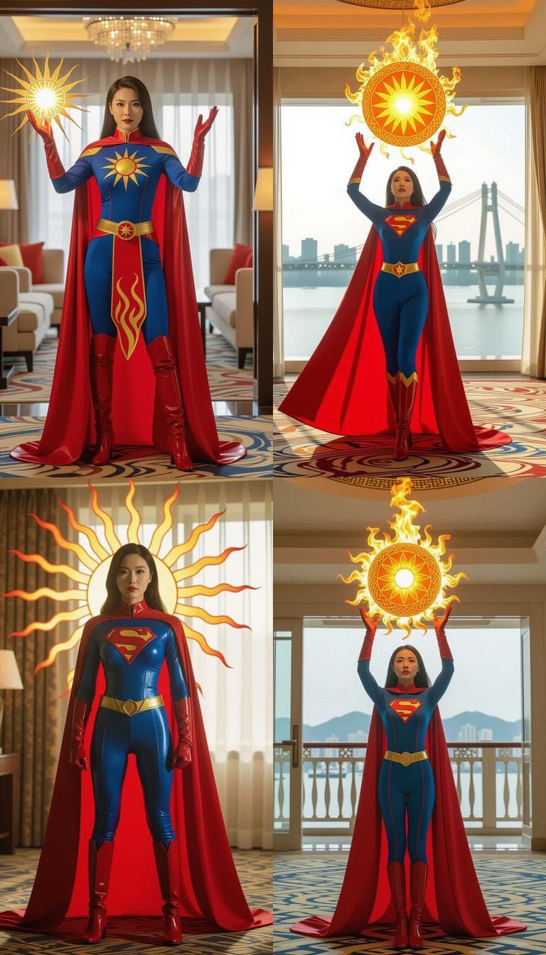 Superhero Transformation: Chinese Journalist in Lycra Sun Su...