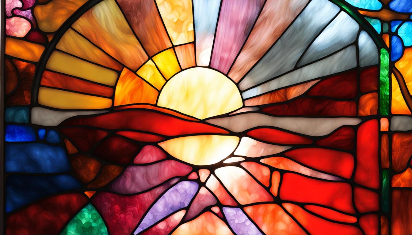 Backlit Stained Glass Window Art