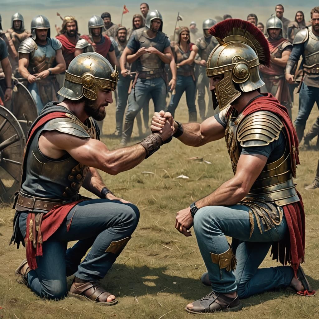Liam Hemsworth Arm Wrestles Alexander the Great