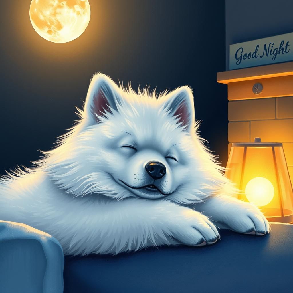 Good Night Samoyed