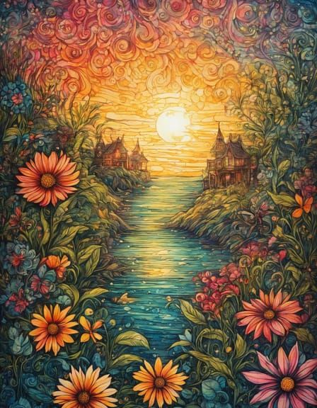 Idyllic Suburban Street Scene