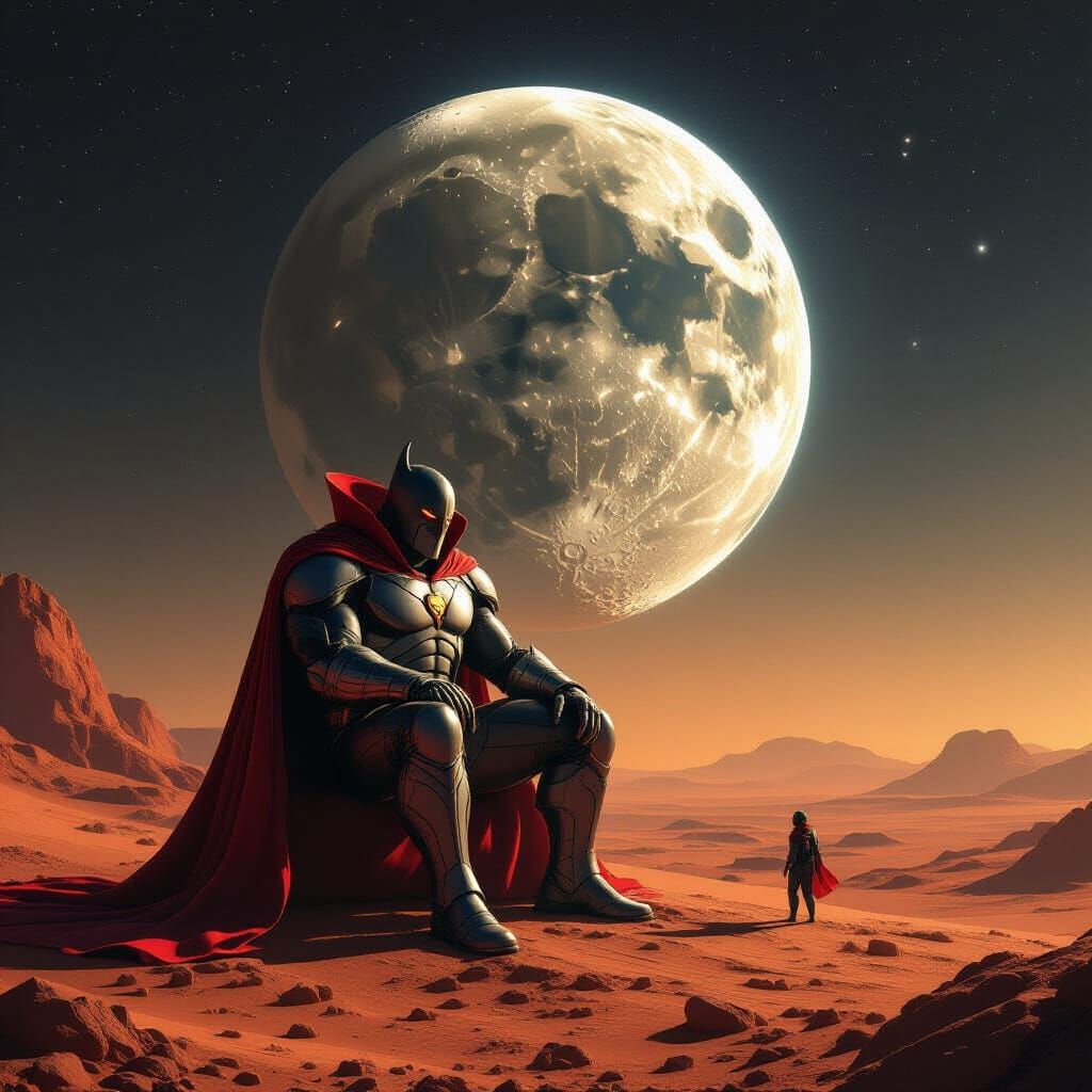 Giant Supervillain Steals the Moon from Mars