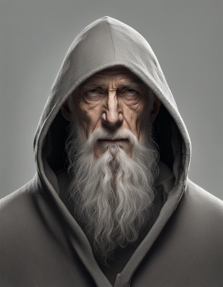 Wizard Portrait: A Man of Age and Mystery