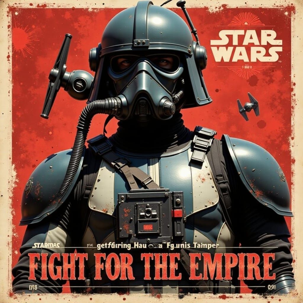 Imperial TIE Fighter Pilot Propaganda Poster
