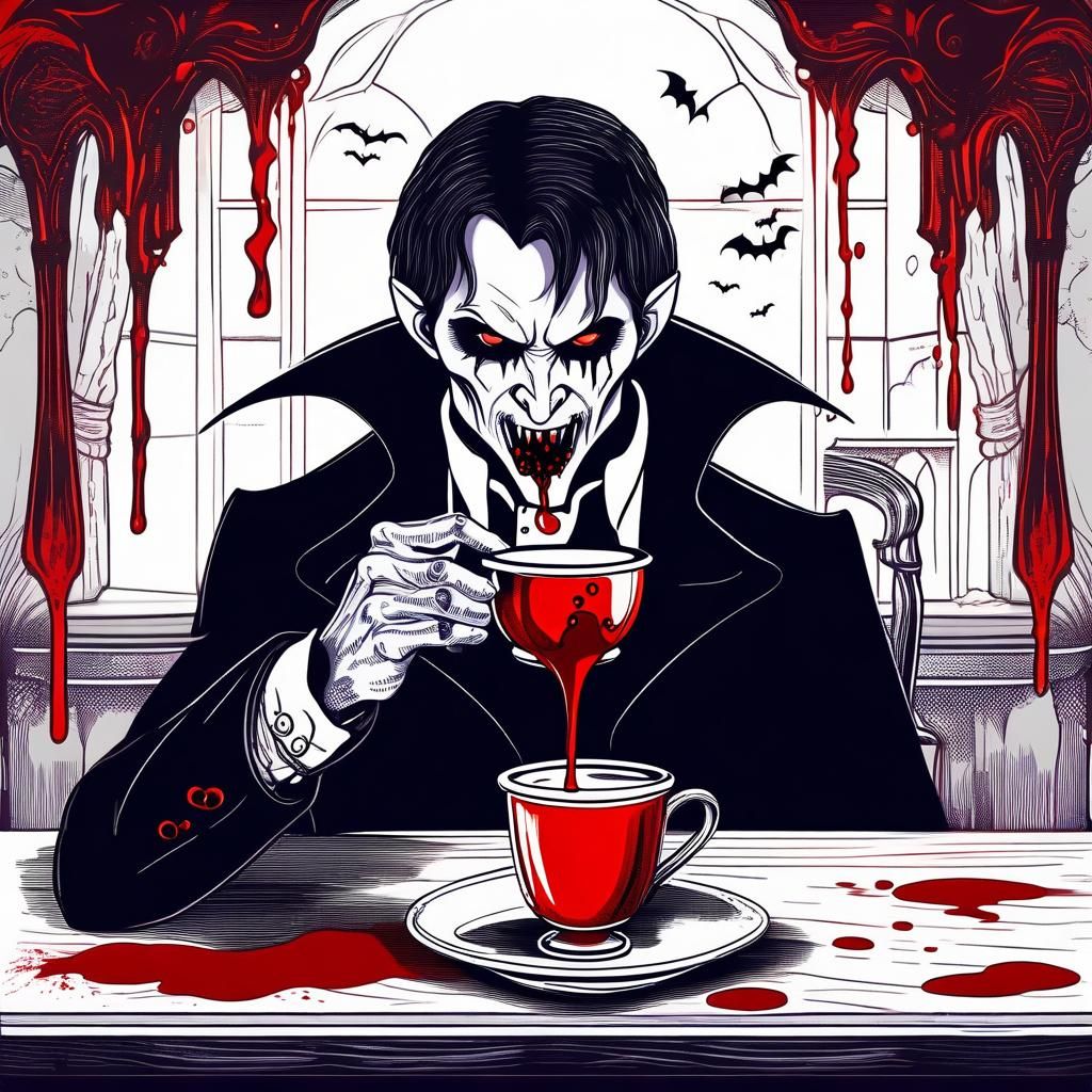 Vampire's Coffee Break: A Bloody Concoction
