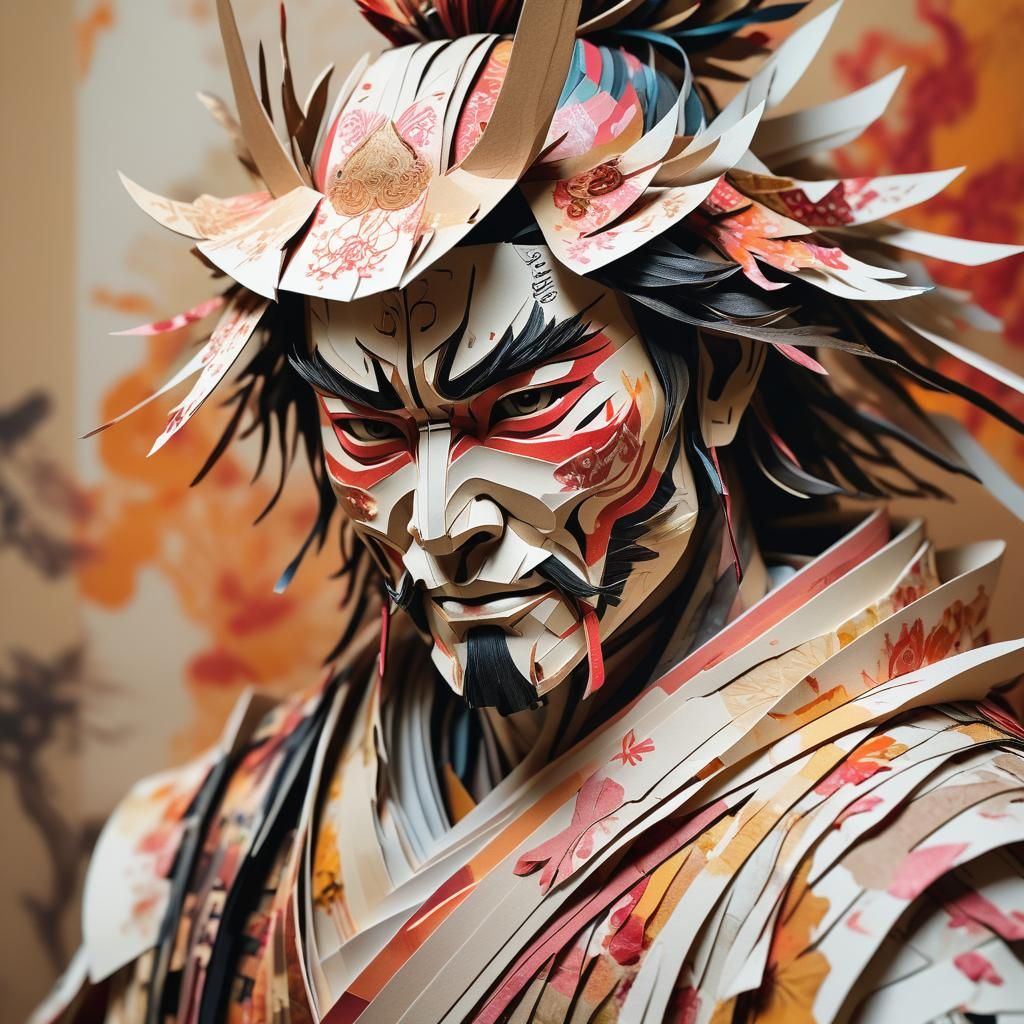 Paper Samurai: Intricate Fantasy Art