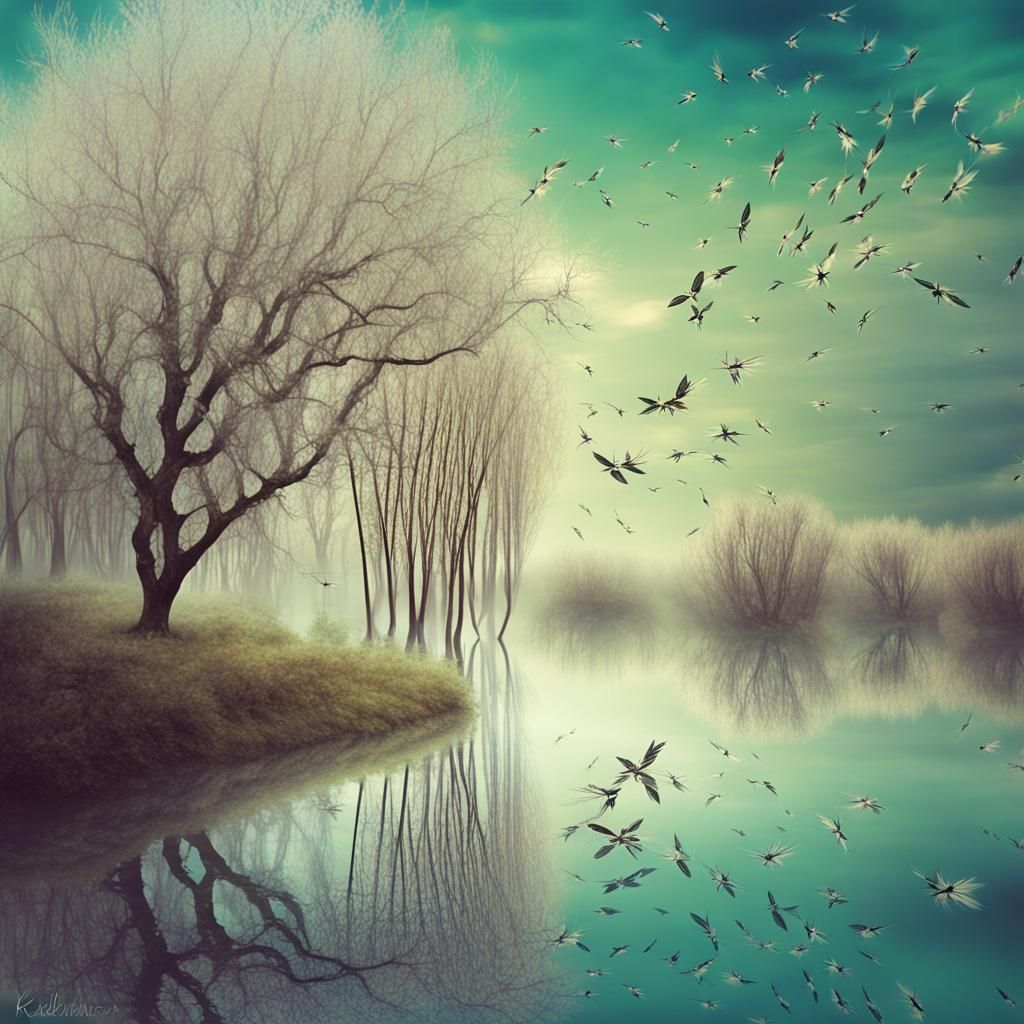 Flying Willows: Abstract Surrealism Beyond Reality