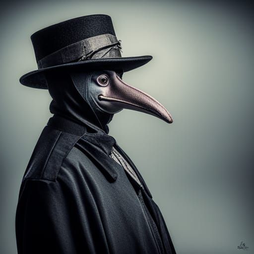 Supermodel Plague Doctor: Studio Photoshoot
