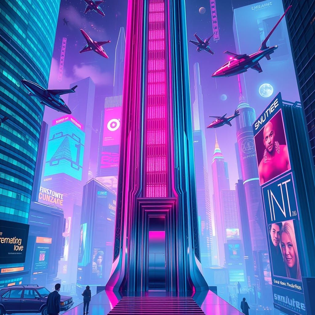 Futuristic Skyscraper Hides Tiny Chrome Door