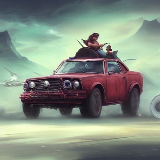 Fantastical Matte Painting in Deep Color