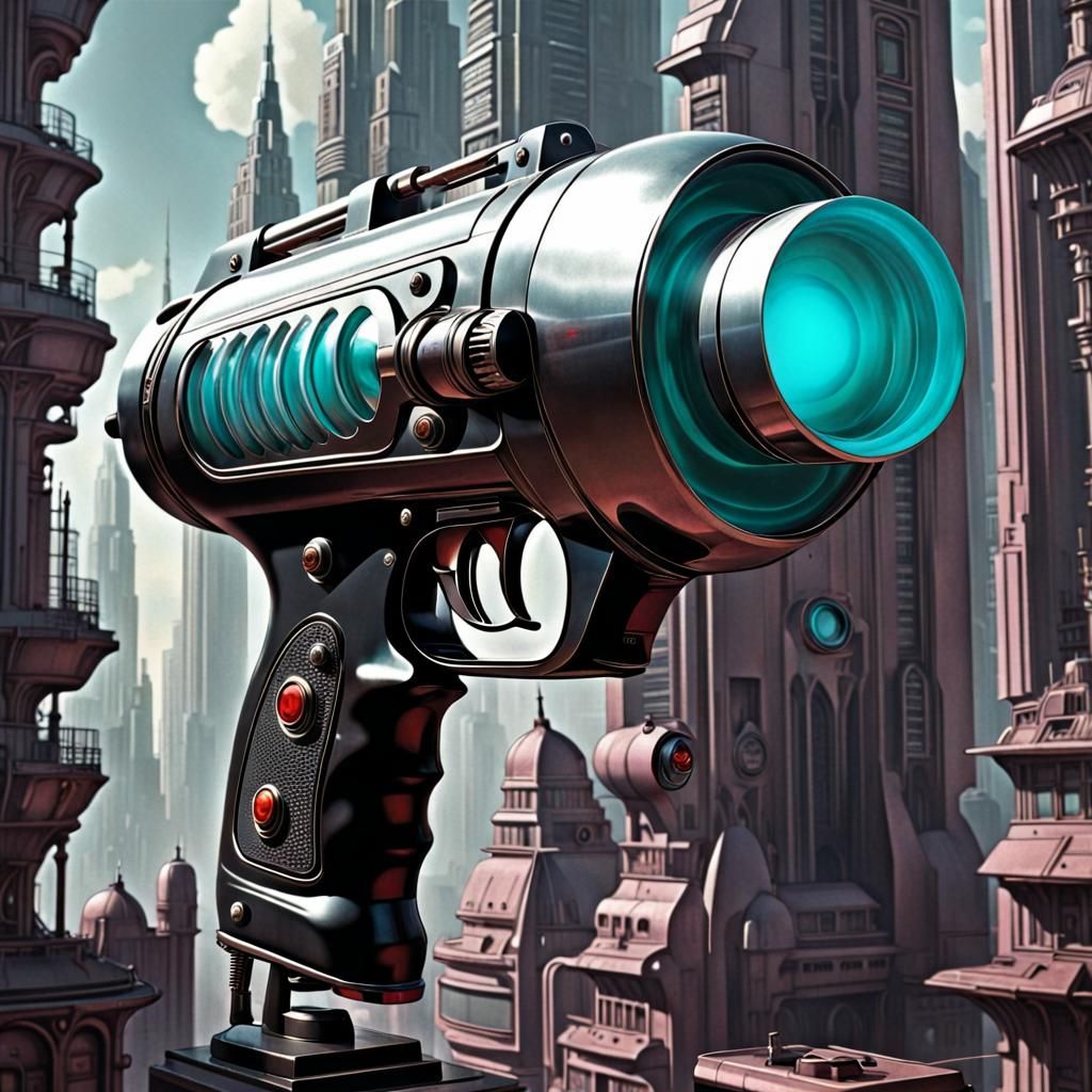 Retrofuturistic Raygun Gothic Metropolis