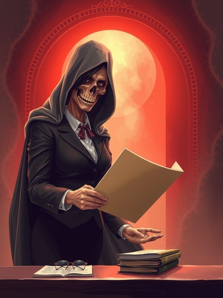 Secretary and Death in the Afterlife