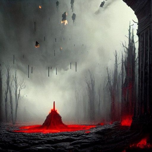 Gates to Hell: Surreal Horror Artwork in Hyperrealism